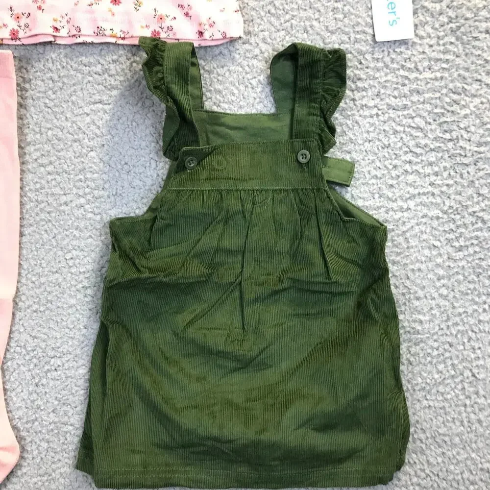 Carters Baby Girls Outfits 18M NWT Lot of 2 - 3 pc. Floral set and Animal set.